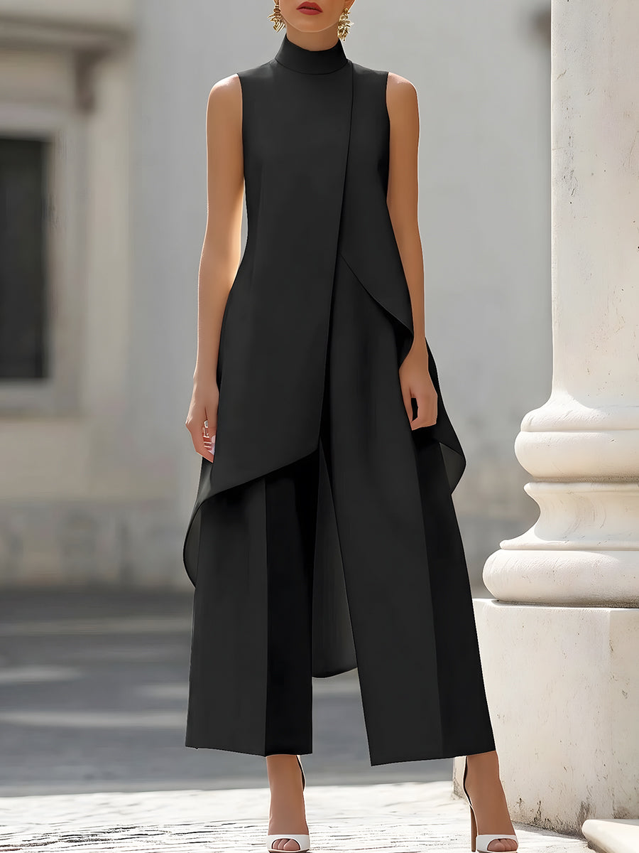 Catalina - Tuta lunga dal drappeggio elegante
