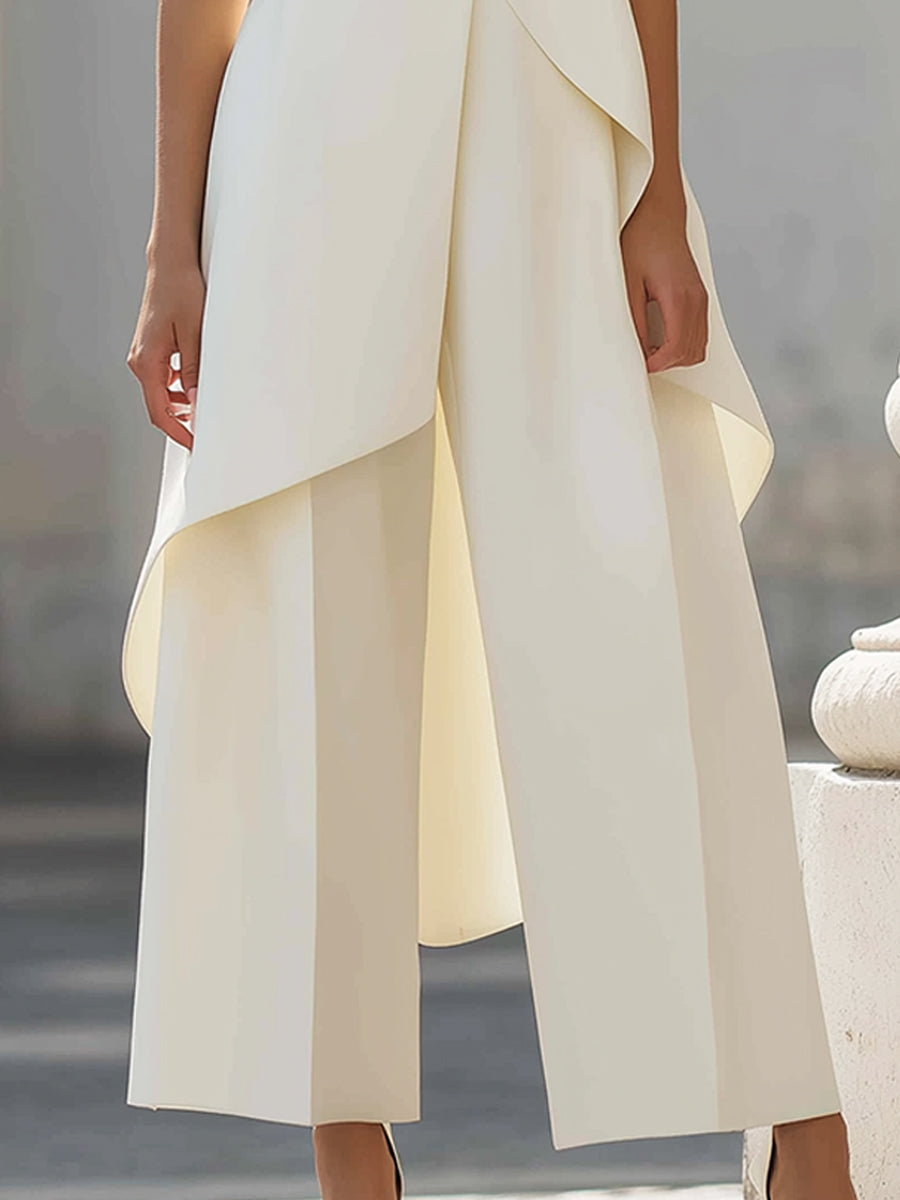 Catalina - Tuta lunga dal drappeggio elegante