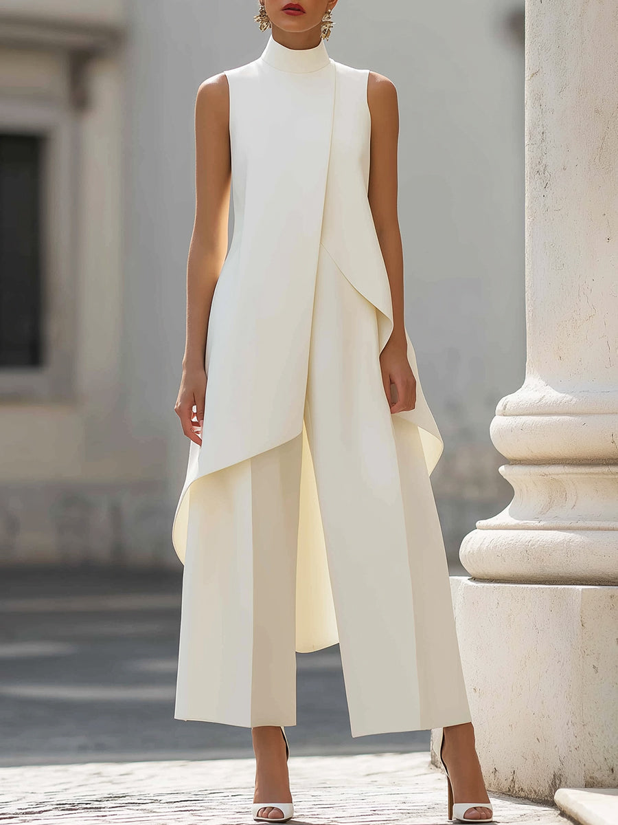 Catalina - Tuta lunga dal drappeggio elegante