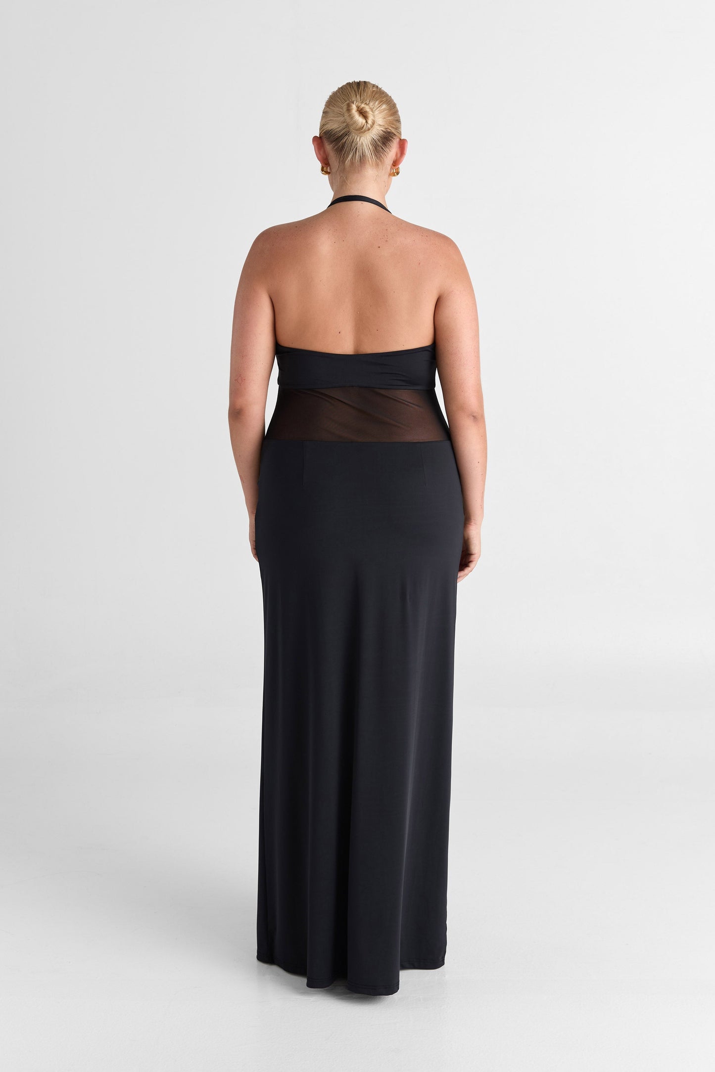 Rocio | Vestido largo abdómen transparente