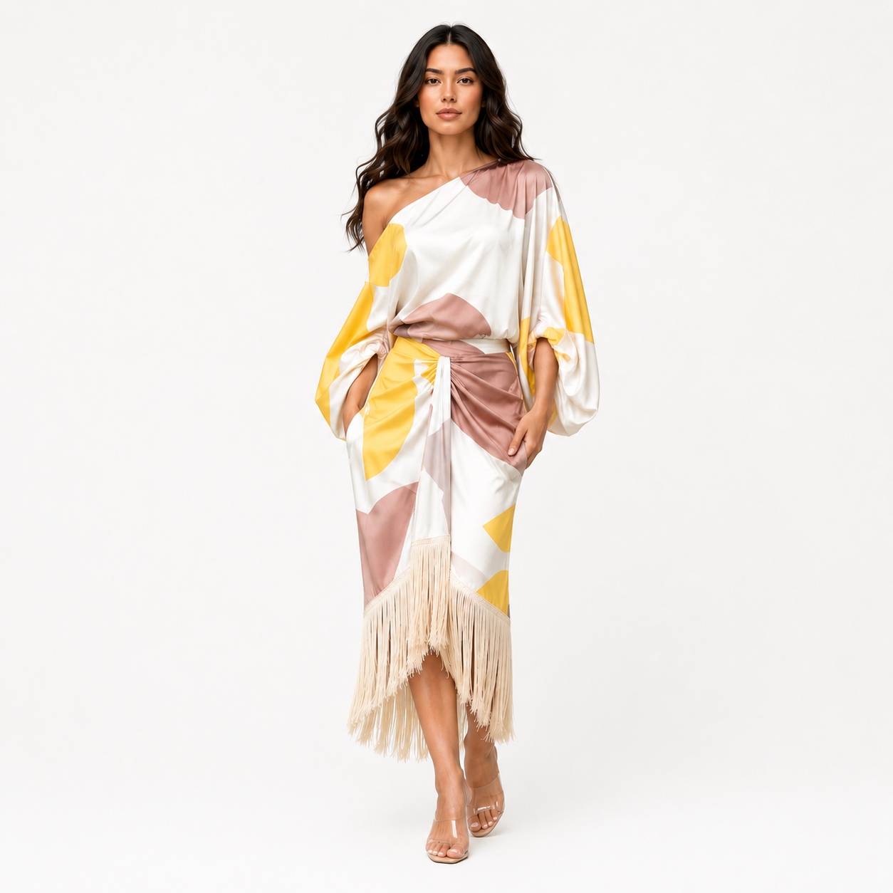 Alicia | Conjunto Dos Piezas de Punto Artesanal con Flecos