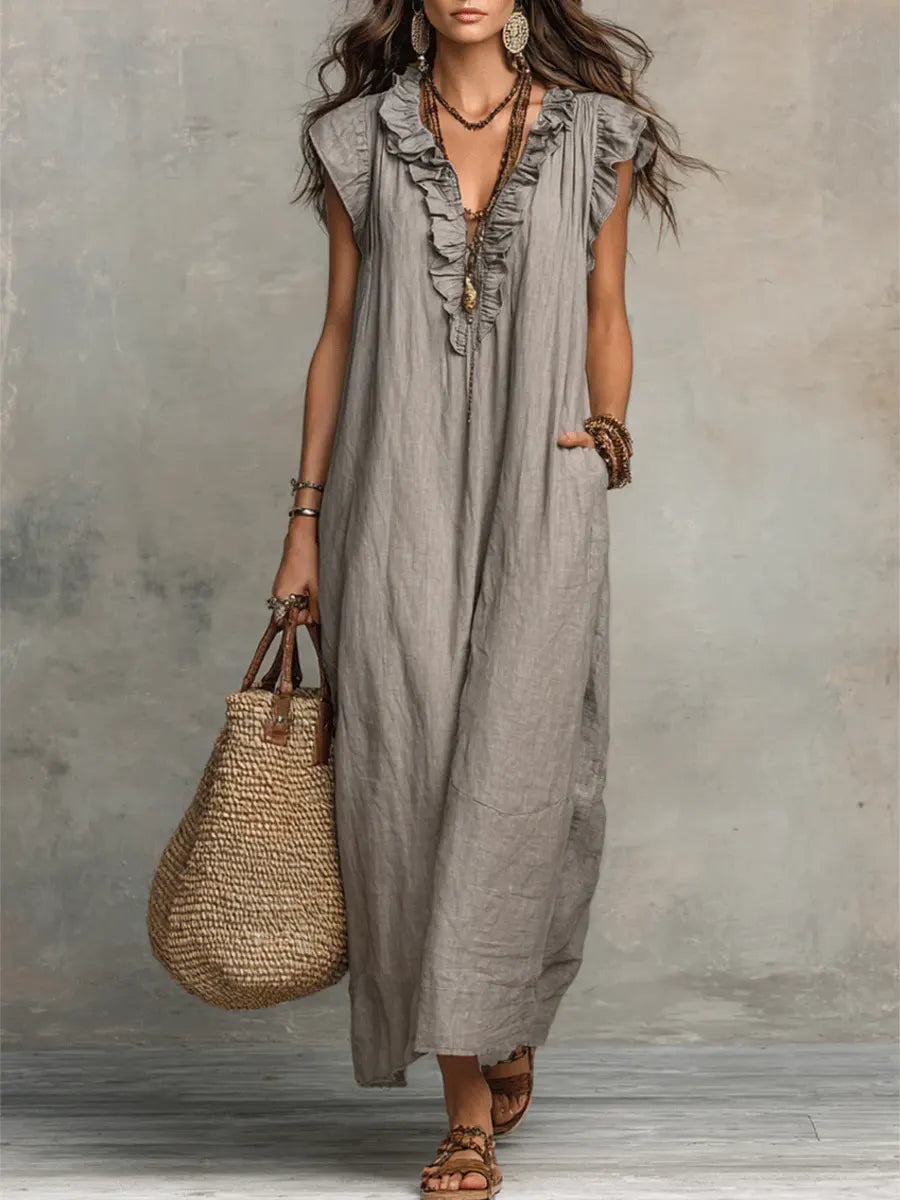Raquel | Vestido Largo Bohemio