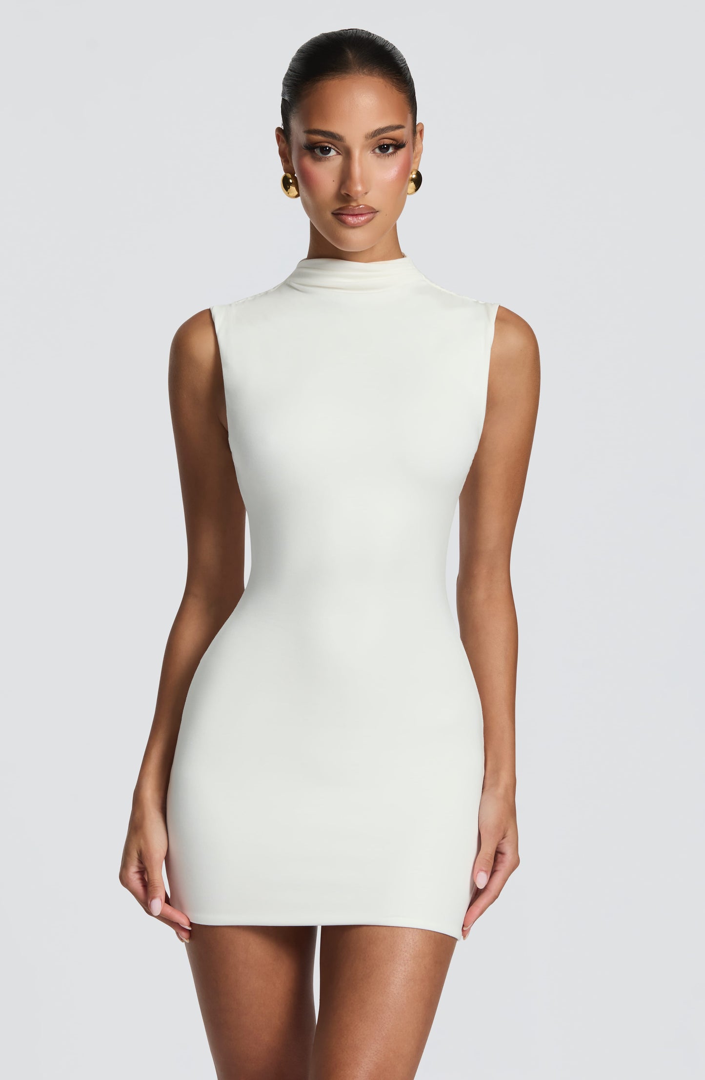 Martina | Vestido Efecto Corsé Blanco Marfil